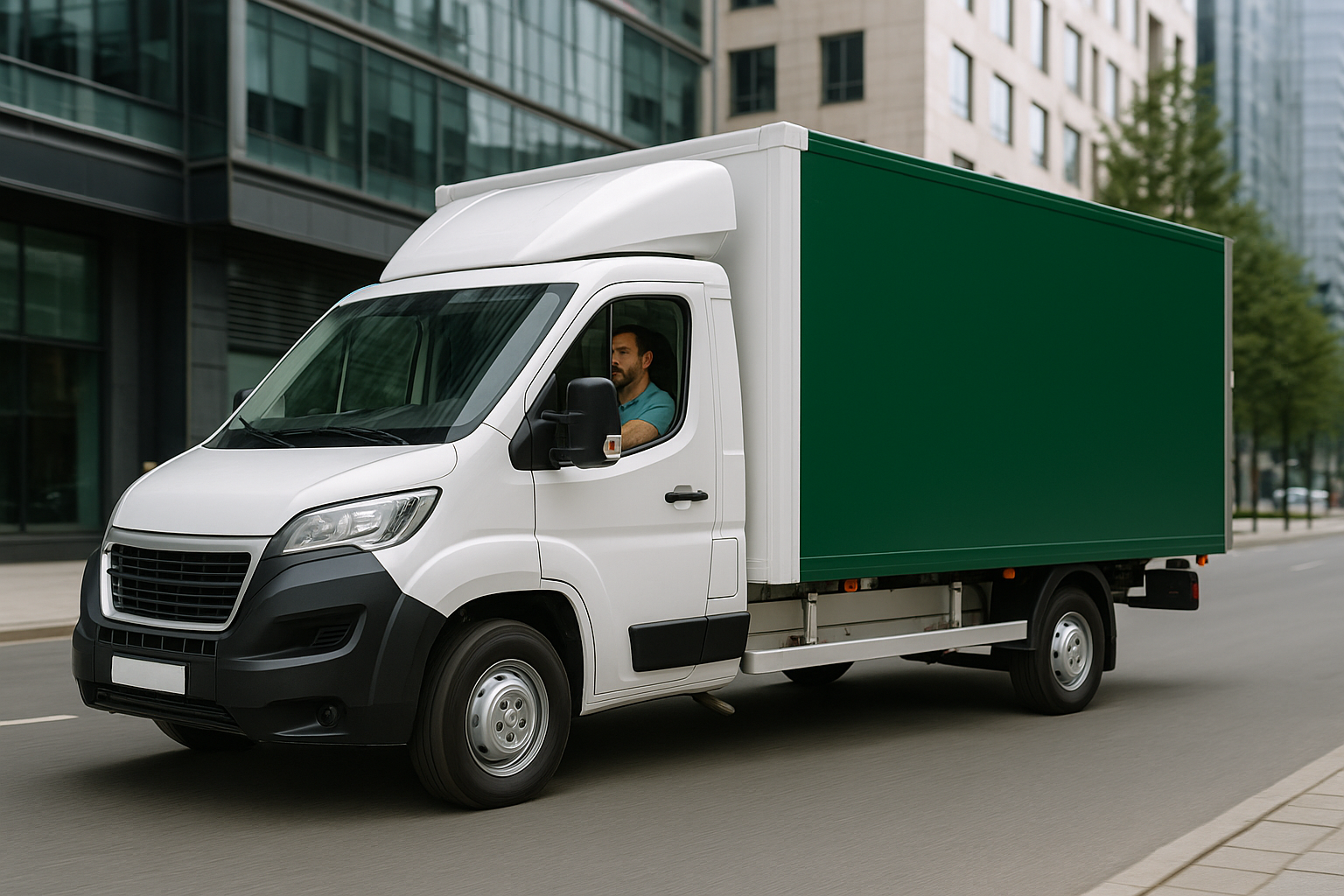 Delivery truck optimized by AI routing