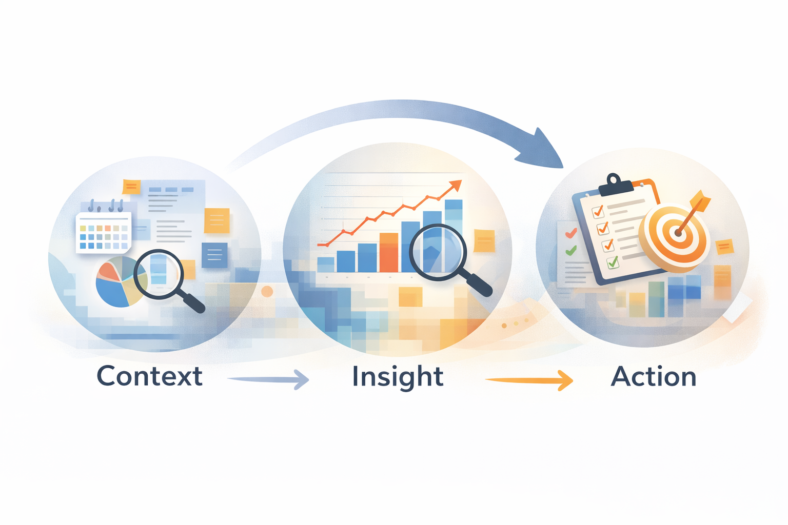 Data Storytelling Strategies 4 Narrative arc for Data Storytelling Strategies showing context insight and action