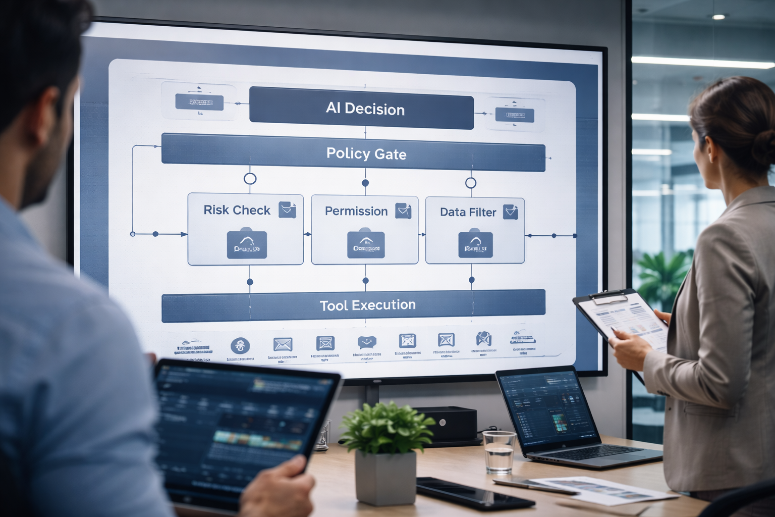 AI governance system design architecture control layer