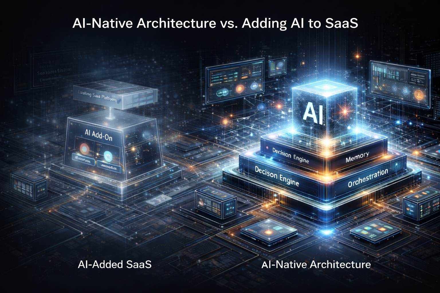 AI-native architecture vs adding AI to SaaS